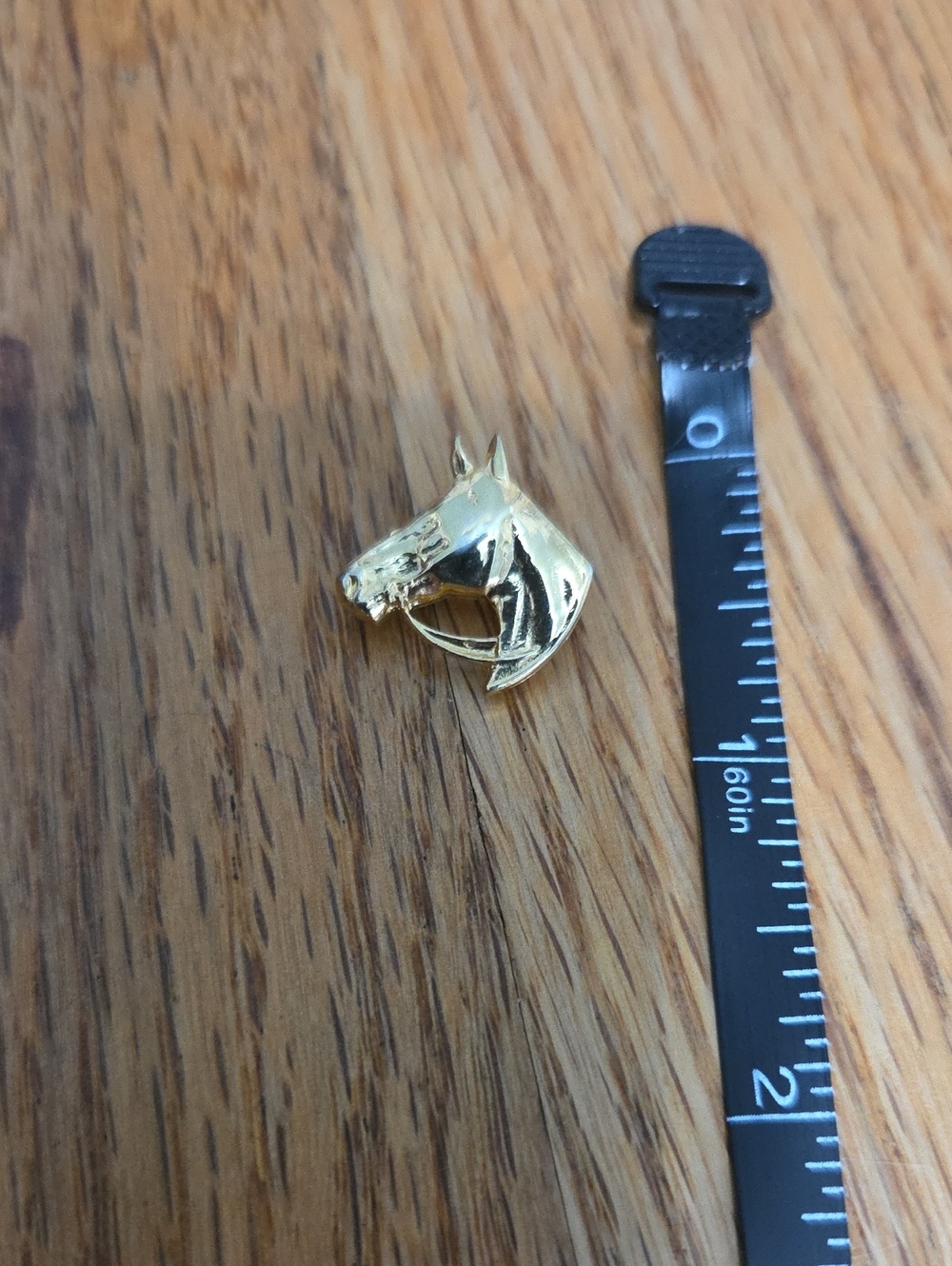 Gold Horse Head Lapel Pin